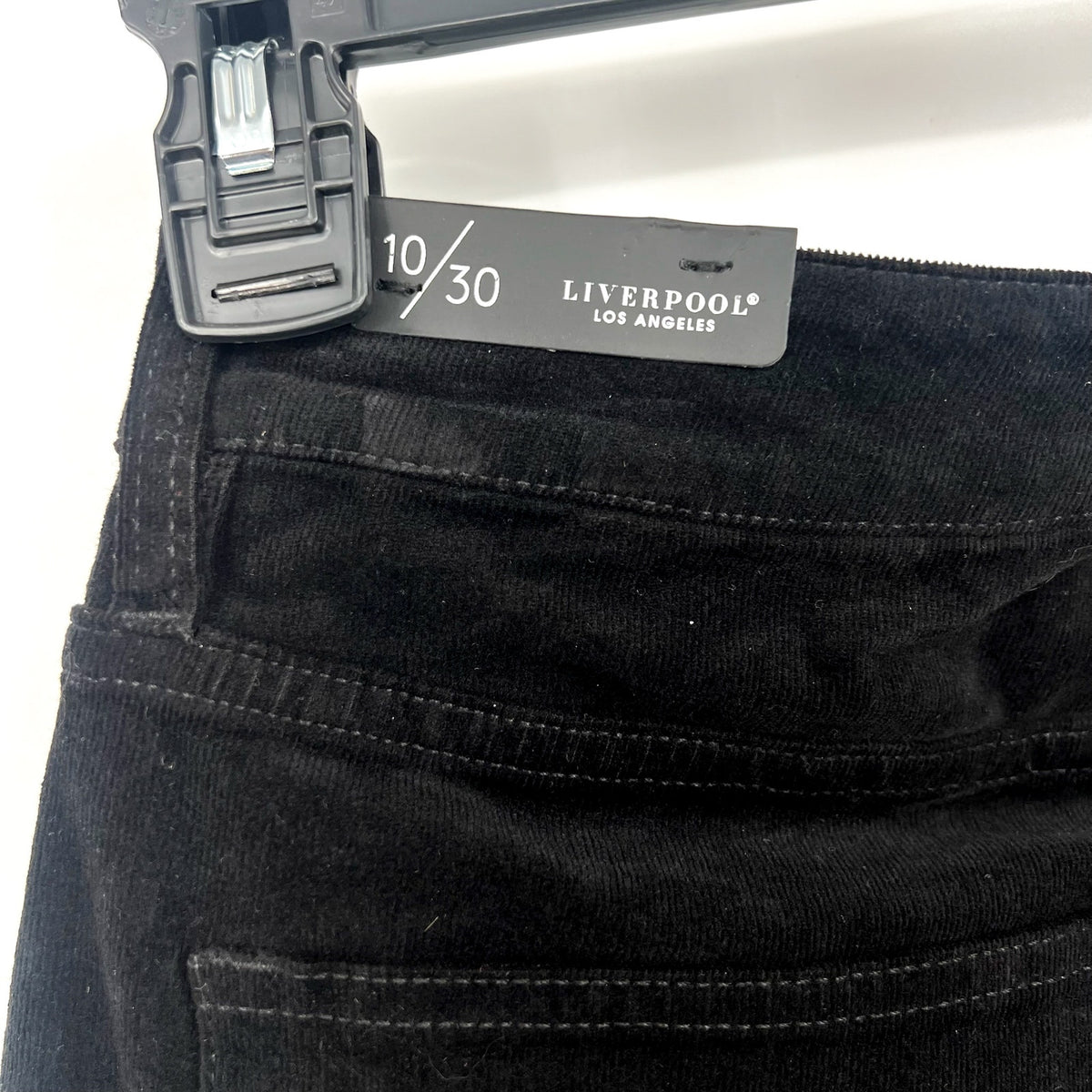 Liverpool Women's Marley Girlfriend Jeans SIZE 10 30 Black Corduroy Stretch NWT