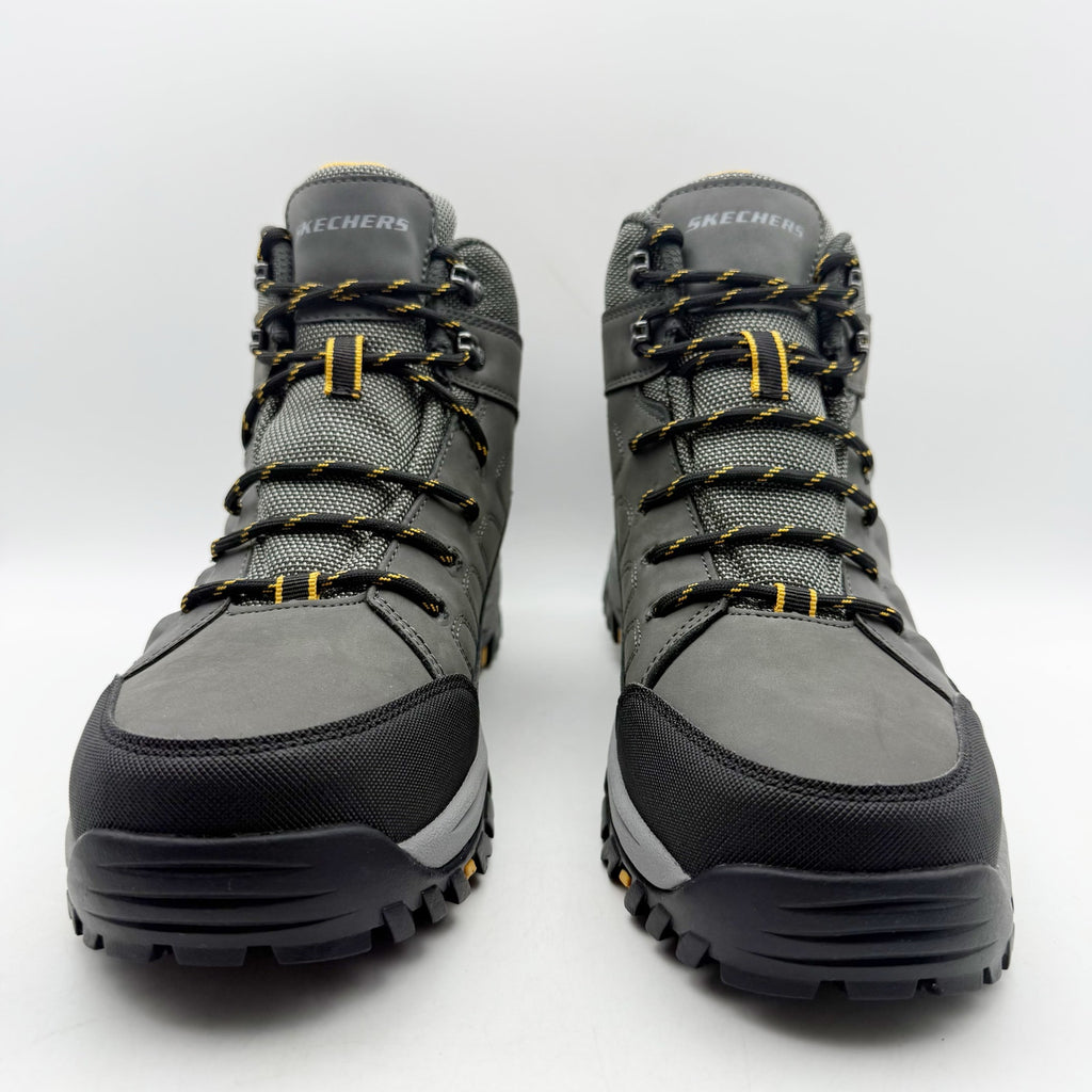 Skechers Mens Relment Daggett Hiking Boots US 9 Grey Water Repellent NIB