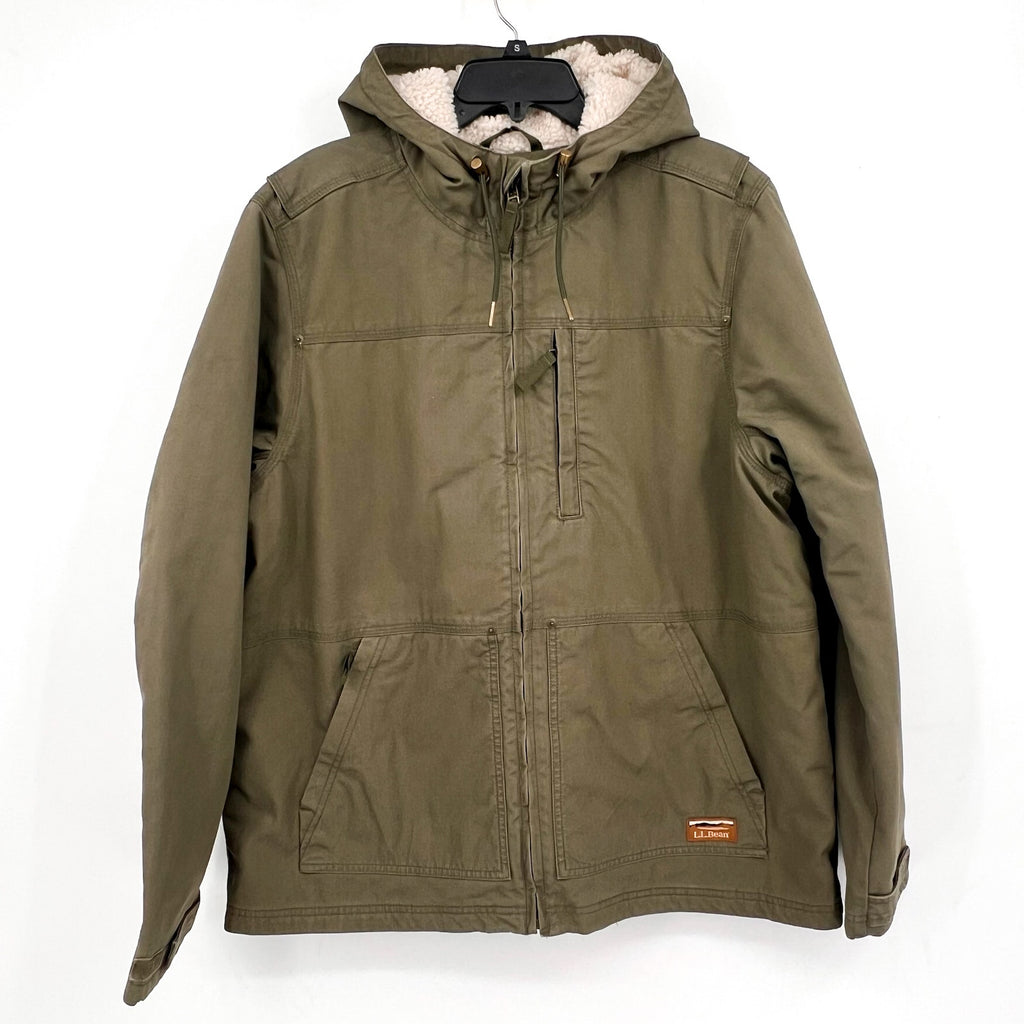 L.L BEAN Men's Bean's Insulated Utility Hoodie Jacket XL Dark Loden Green NWT