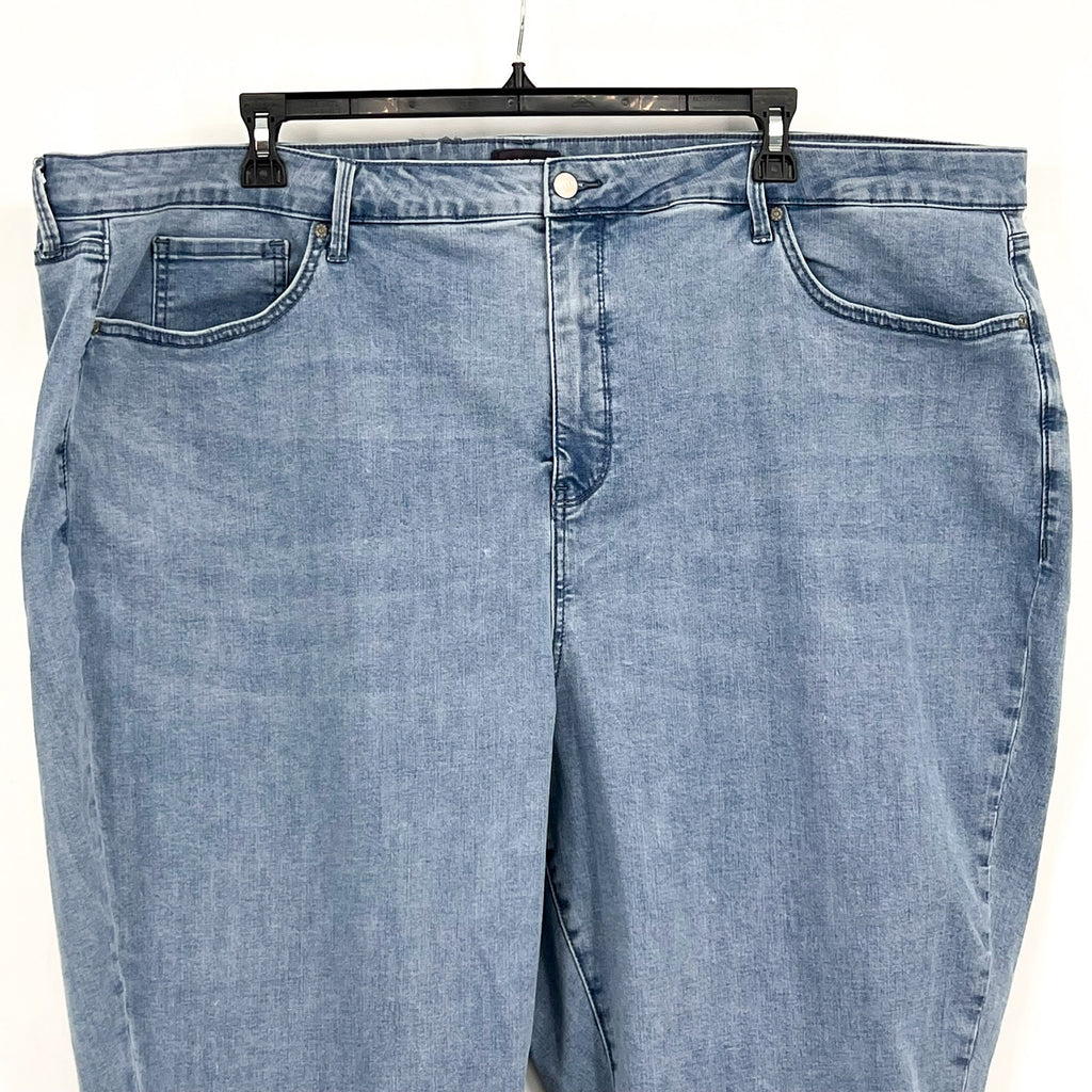 NYDJ Womens Margot Girlfriend Jeans Size 26W PETITE Kingston Blue NWOT