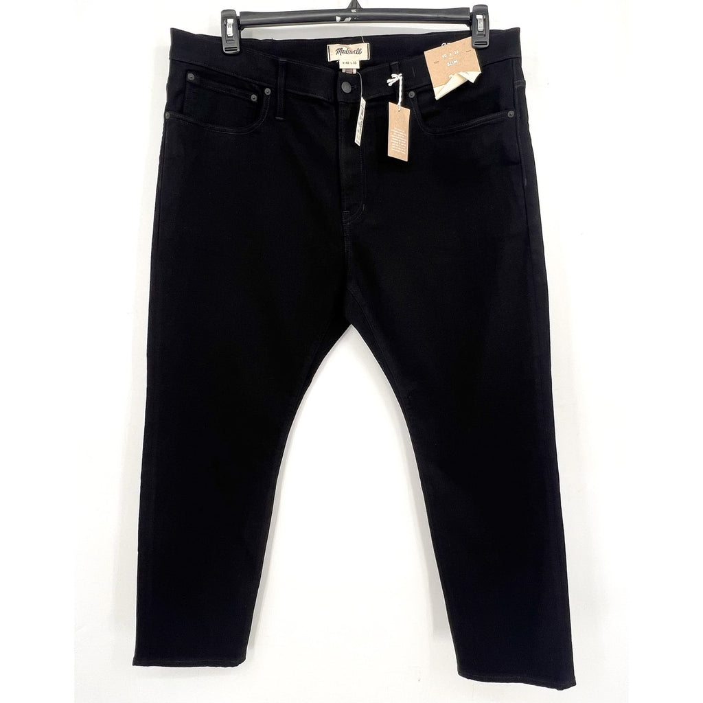 MADEWELL Men's Slim Jeans 40x30 Black Bainhart Wash ND479 COOLMAX® Denim NWT