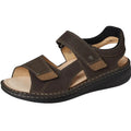 Finn Comfort Womens Skiathos Sandals EU 45 US 11 Brown Nubuck Leather NIB
