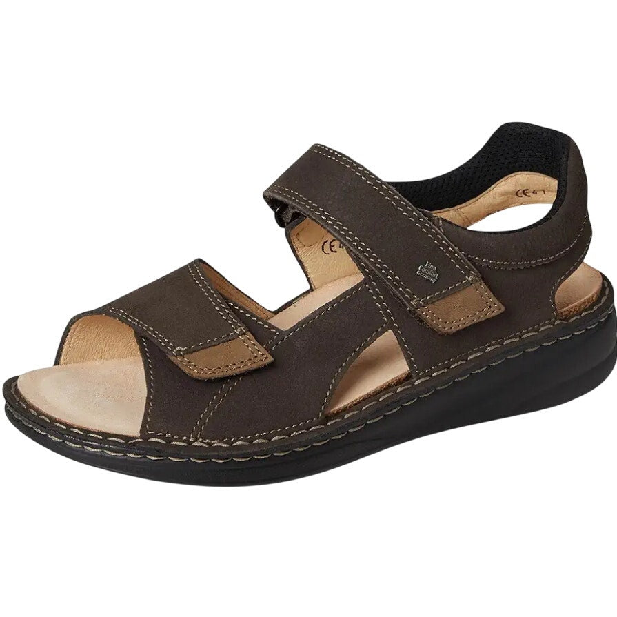 Finn Comfort Womens Skiathos Sandals EU 45 US 11 Brown Nubuck Leather NIB