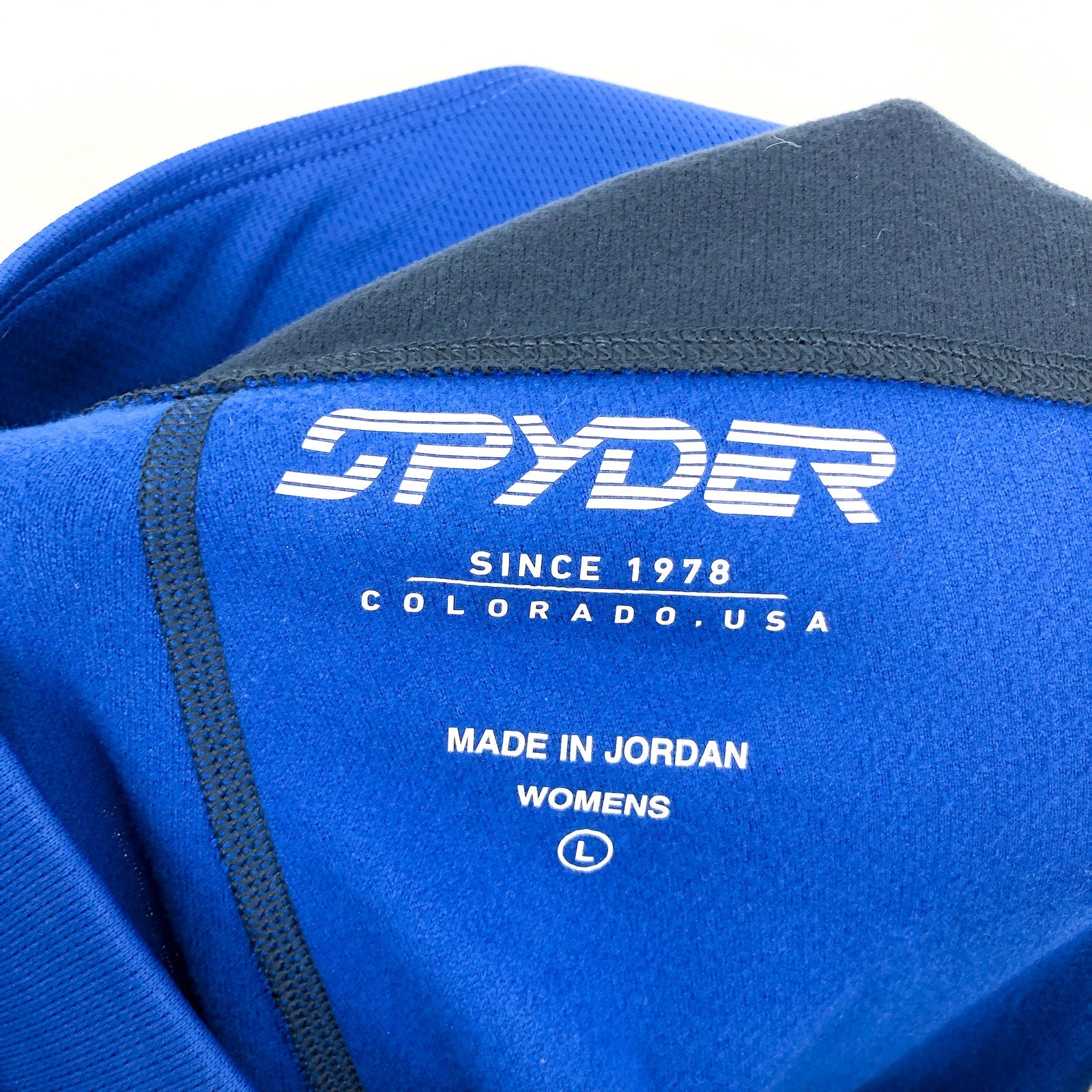 SPYDER Women's Charger Pants Large Electric Blue Base Layer Leggings NWT
