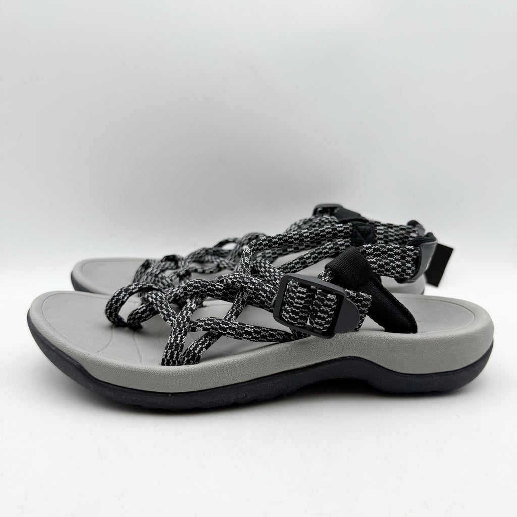 Viakix Womens Siena Hiking Sandals US 6 EU 37 Black Grey Water Resistant NIB