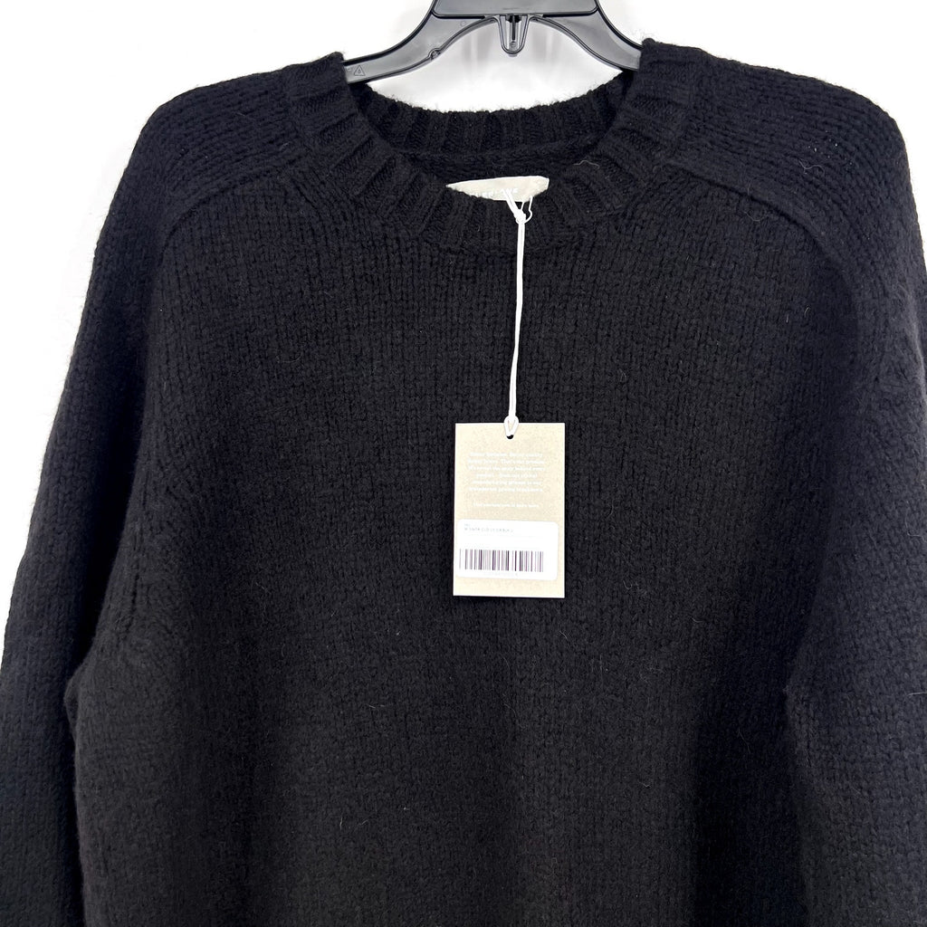 EVERLANE Men's The Cloud Crewneck Sweater Large Black Merino Wool Alpaca NWT