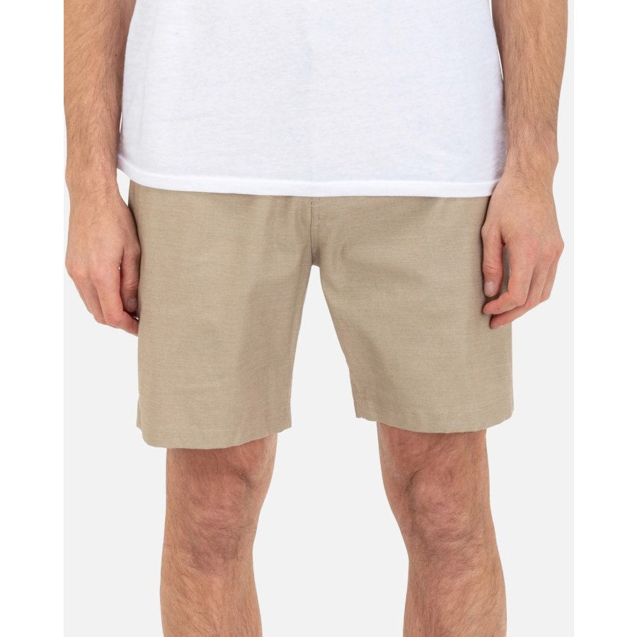 HURLEY Men's H2O-Dri Breathe Walk Shorts Size 31 Khaki Flat Front NWT