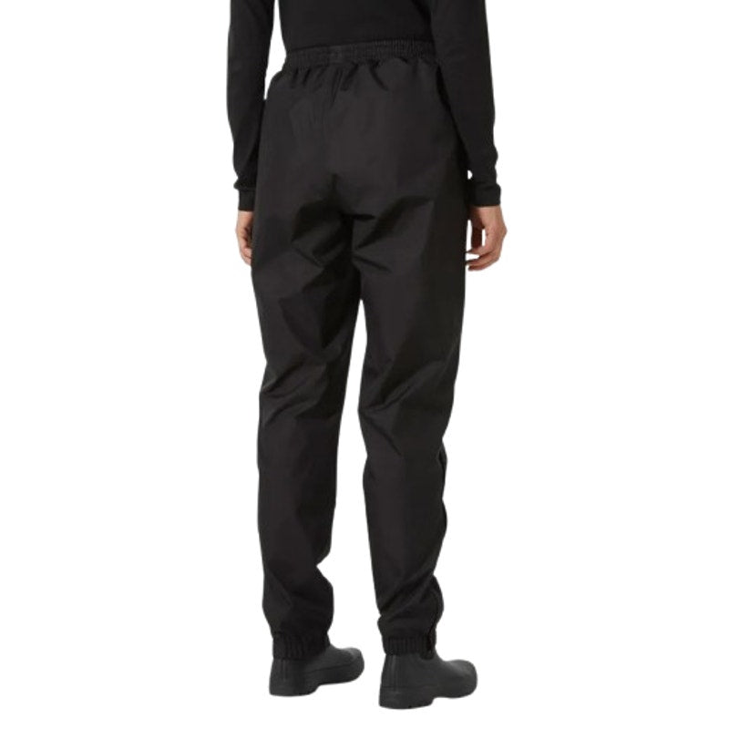 HELLY HANSEN Women's Vancouver Rain Pants Large Black Waterproof Windproof NWT