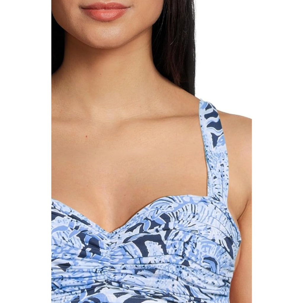 LILLY PULITZER Solaria One-Piece Swimsuit SIZE 8 Blue Coastal Constellation NWT