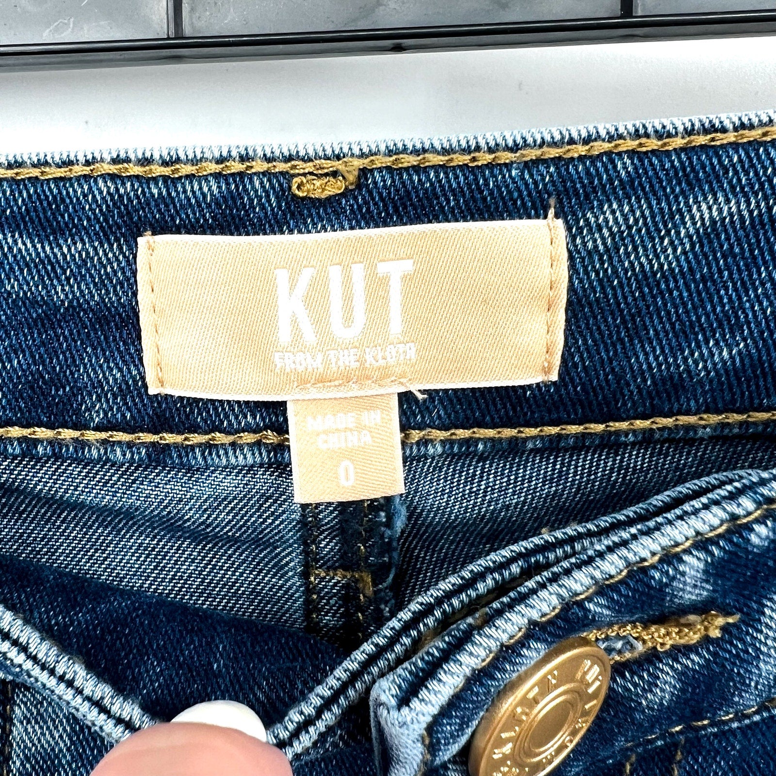 KUT FROM THE KLOTH Women's Ashton Barrel Leg Jeans Size 0 Blue Medium Wash NWT