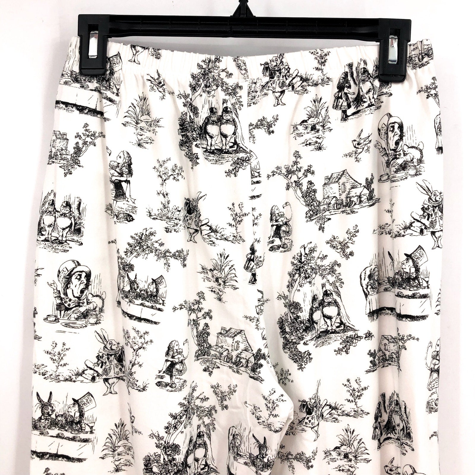 BEDHEAD PJs Womens Alice In Wonderland Pajama Set Small White Long Sleeve NWT