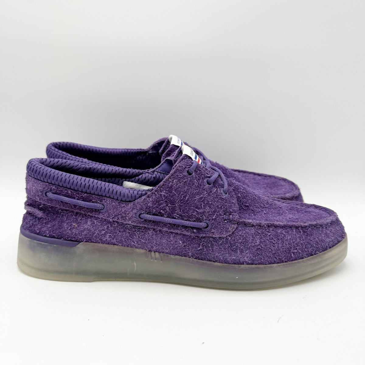 SPERRY x Concepts Mens 3-Eye Cup Top-Sider Loafers Size 13 Purple Suede NWOB