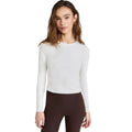 OUTDOOR VOICES Women's SuperForm Rib Long Sleeve Tee XXS White NWT