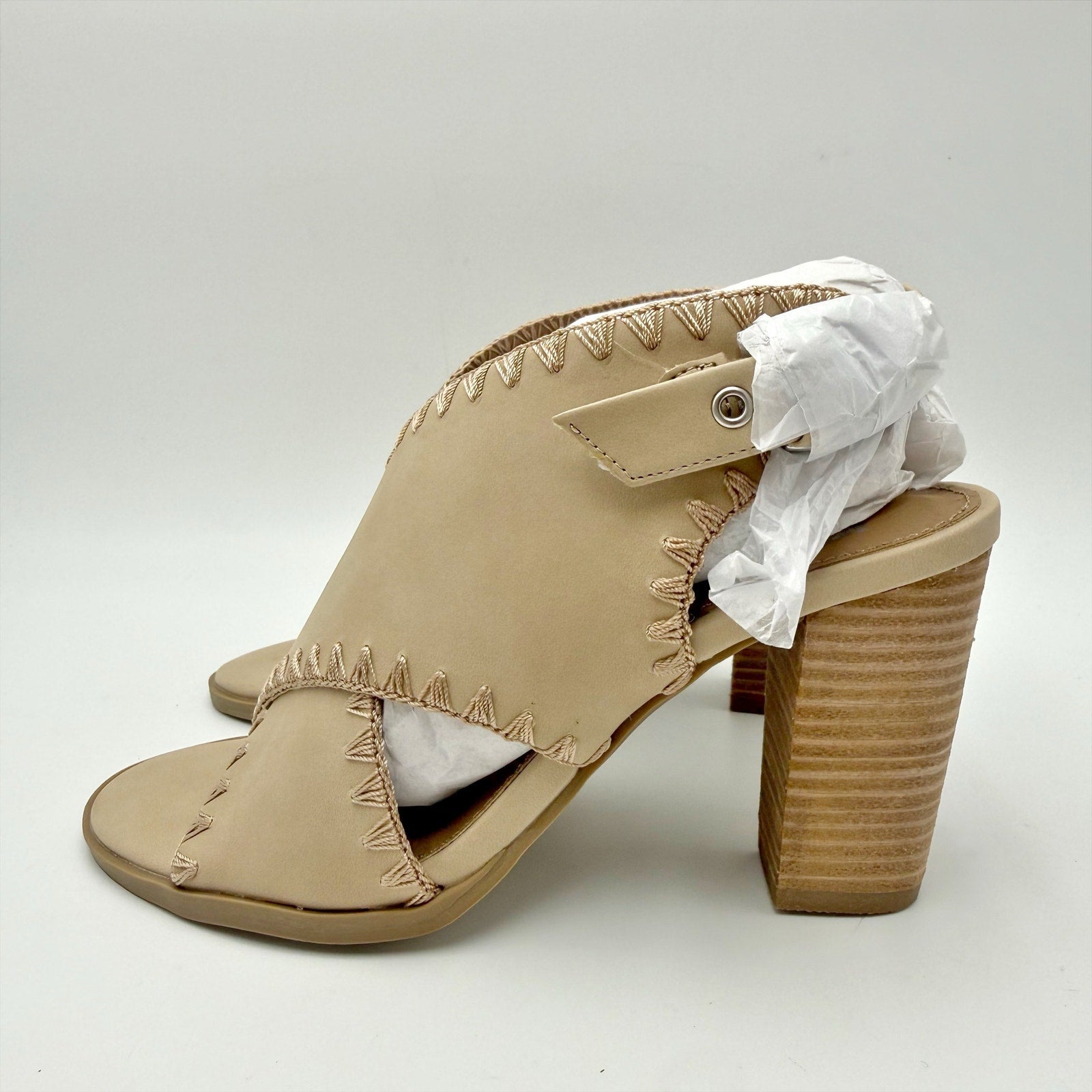 DV By Dolce Vita Womens Reanne Heeled Sandals Size 6 Tan NWOB