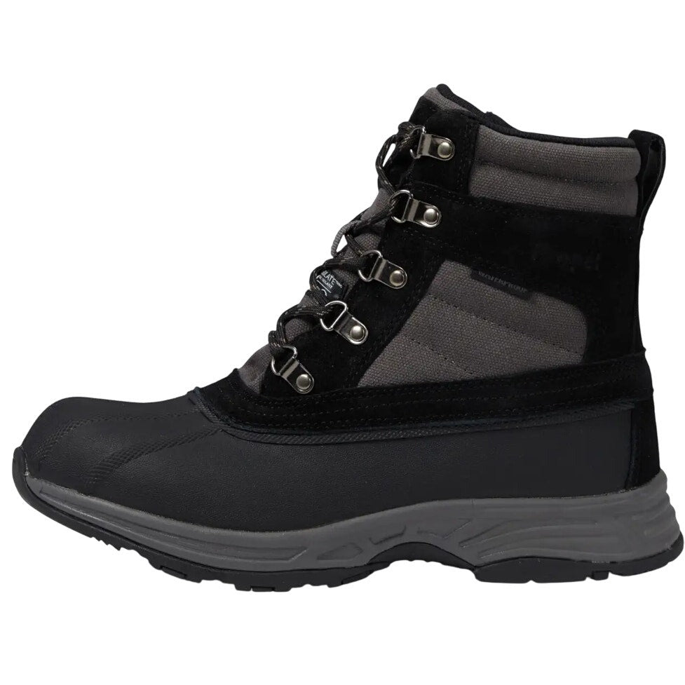 Propet Mens Cortland Boots Size 12 X 3E EU 45.5 Black Canvas Waterproof NIB