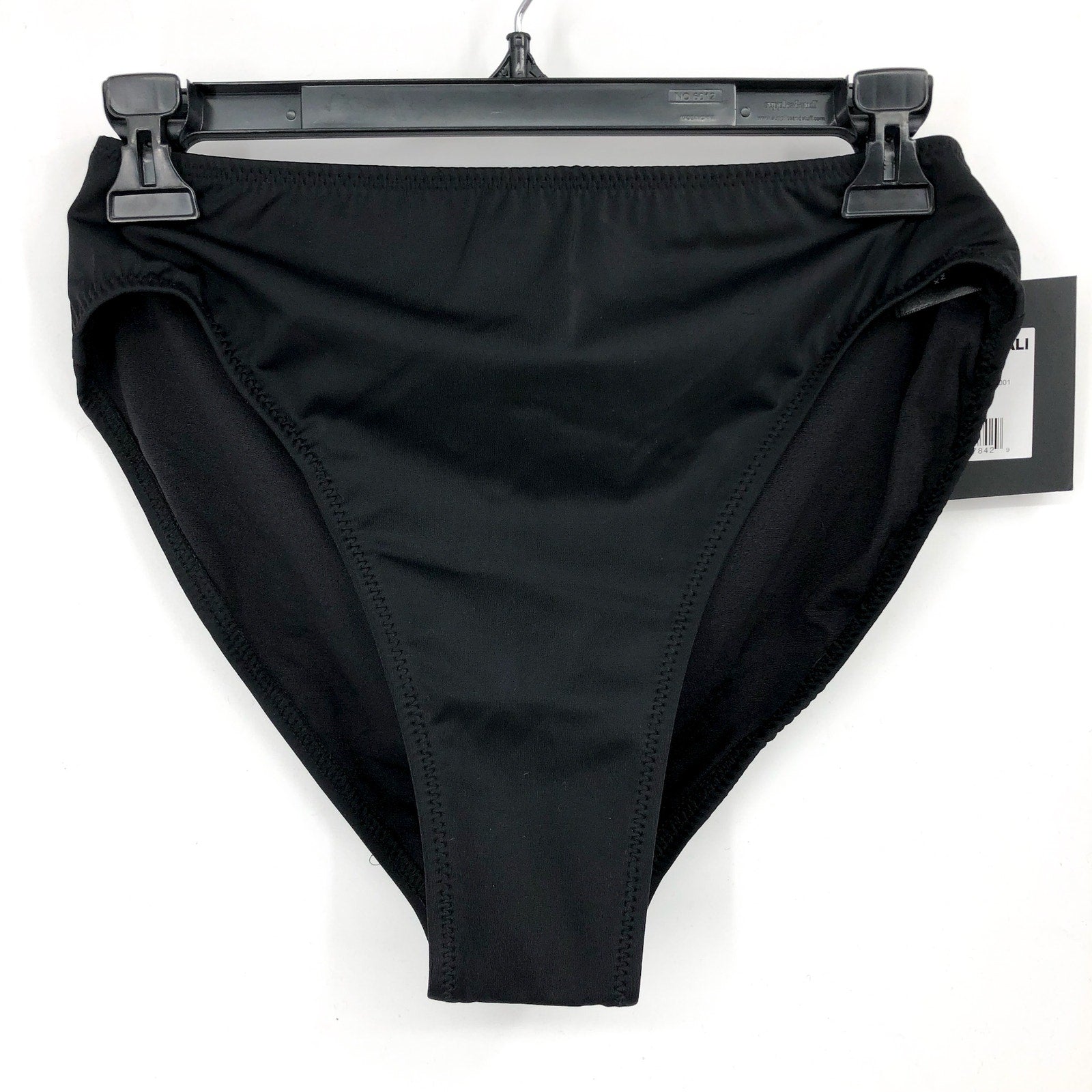 NORMA KAMALI Women's Underwire Bikini Bottom XL Black High Waist NWT