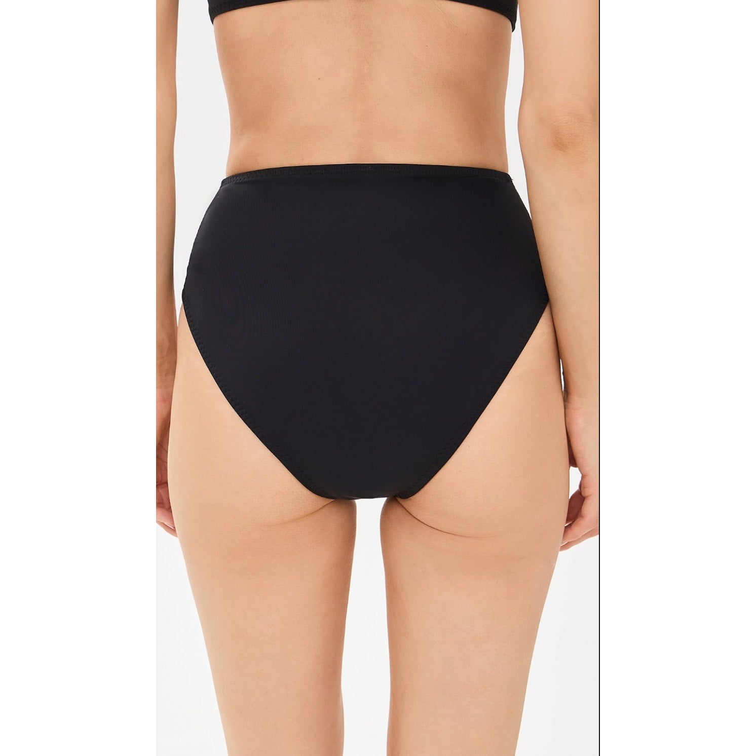 NORMA KAMALI Women's Underwire Bikini Bottom XL Black High Waist NWT