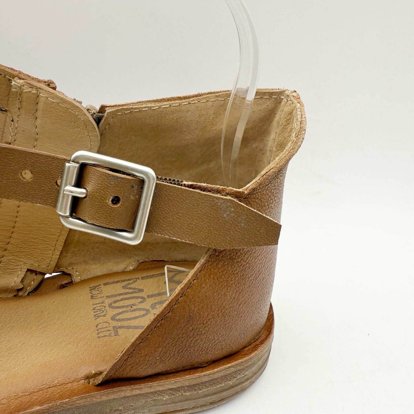 Miz Mooz Womens Frida Sandals EU 39 US 8.5-9 Brown Brandy Leather NIB