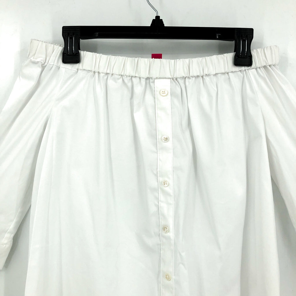 VINCE CAMUTO Women's Off Shoulder Pacific Breeze Top XS Ultra White NWT