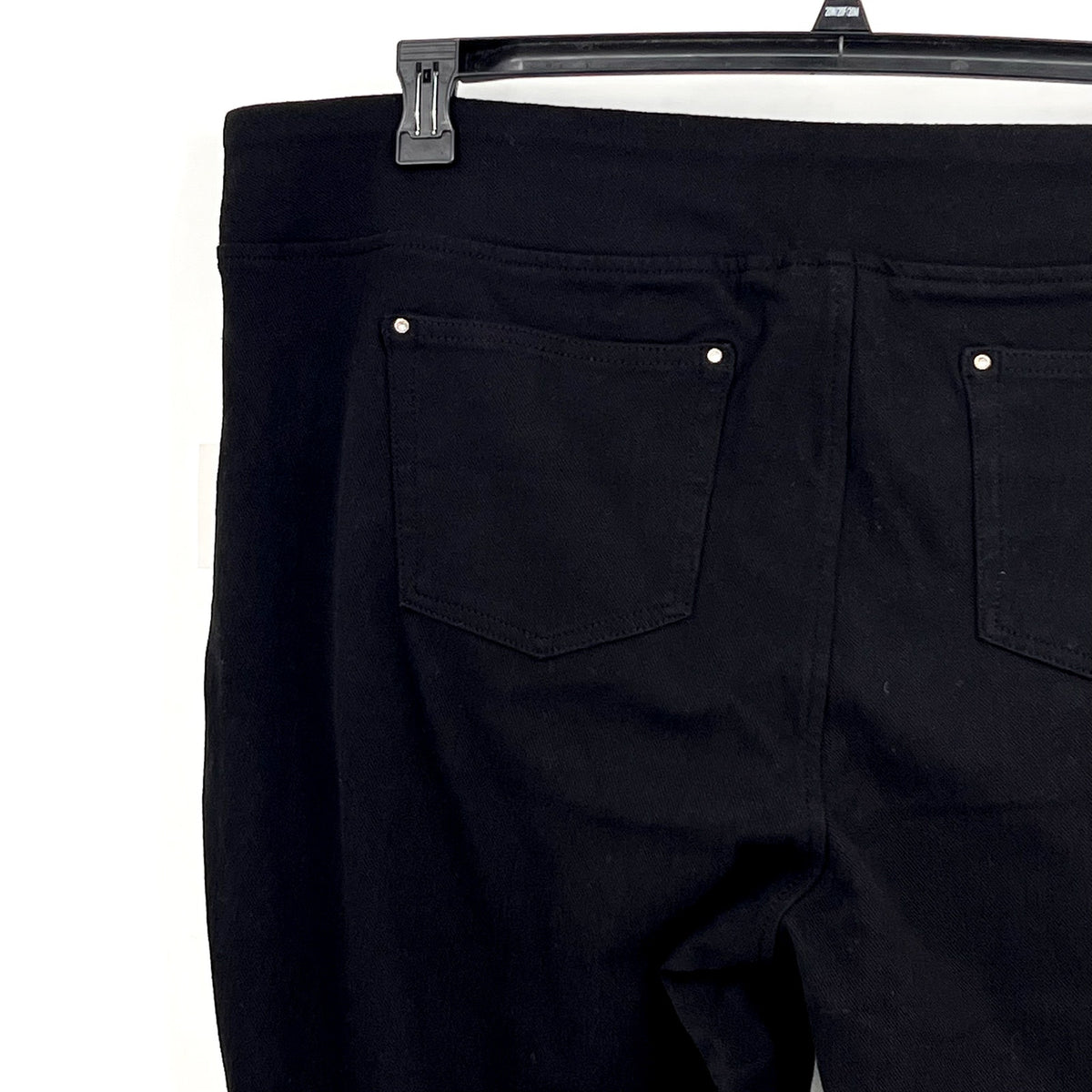 BELLE BY KIM GRAVEL Women's Flexibelle Capri Jeans 26W Black NWOT