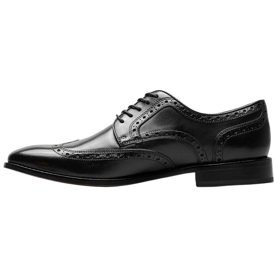 Florsheim Mens Conetta Wing Tip Oxford Shoes Size 11.5 M Black Leather NIB