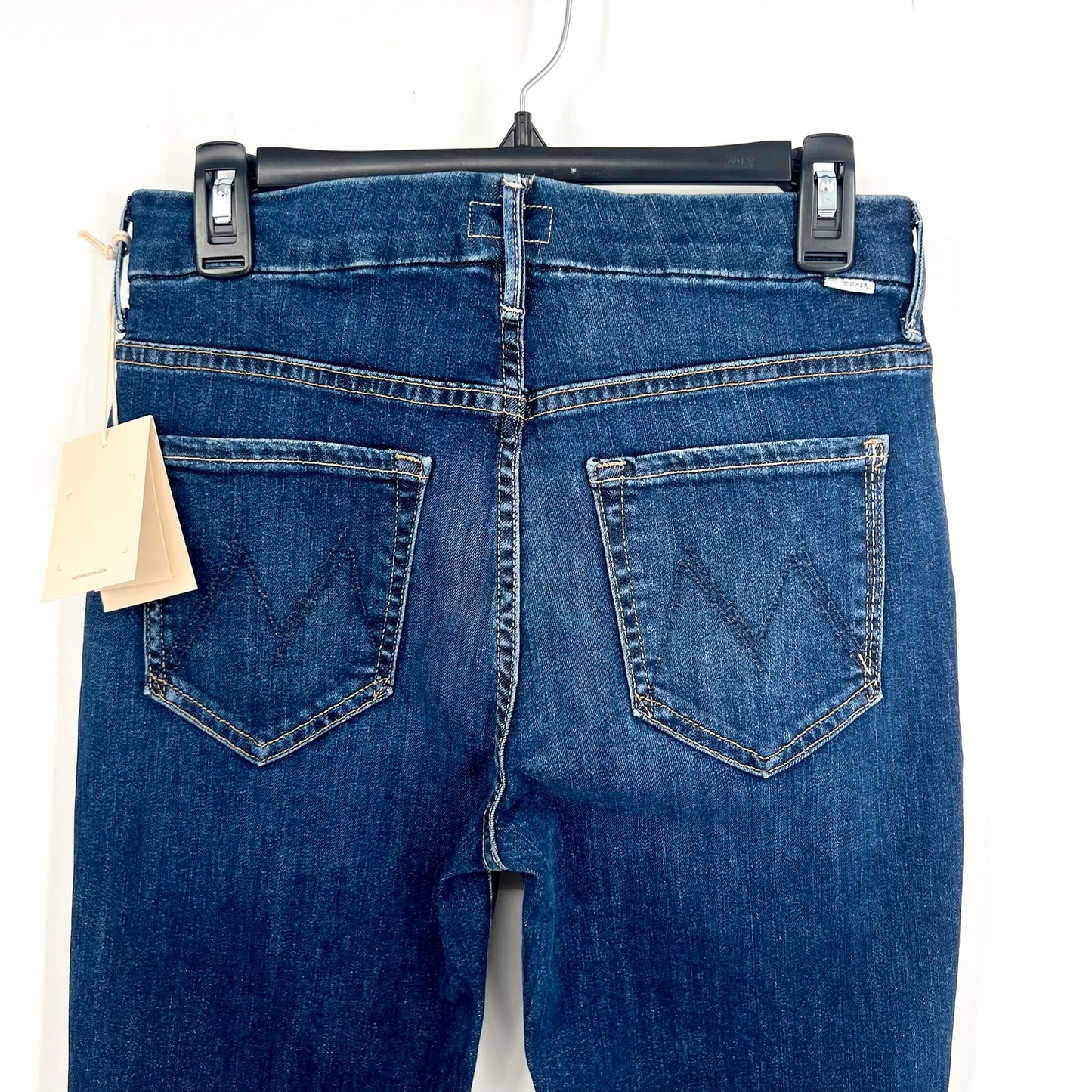 MOTHER Women's High Waisted Looker Skinny Jeans Size 28 US 6 Blue Teaming Up NWT