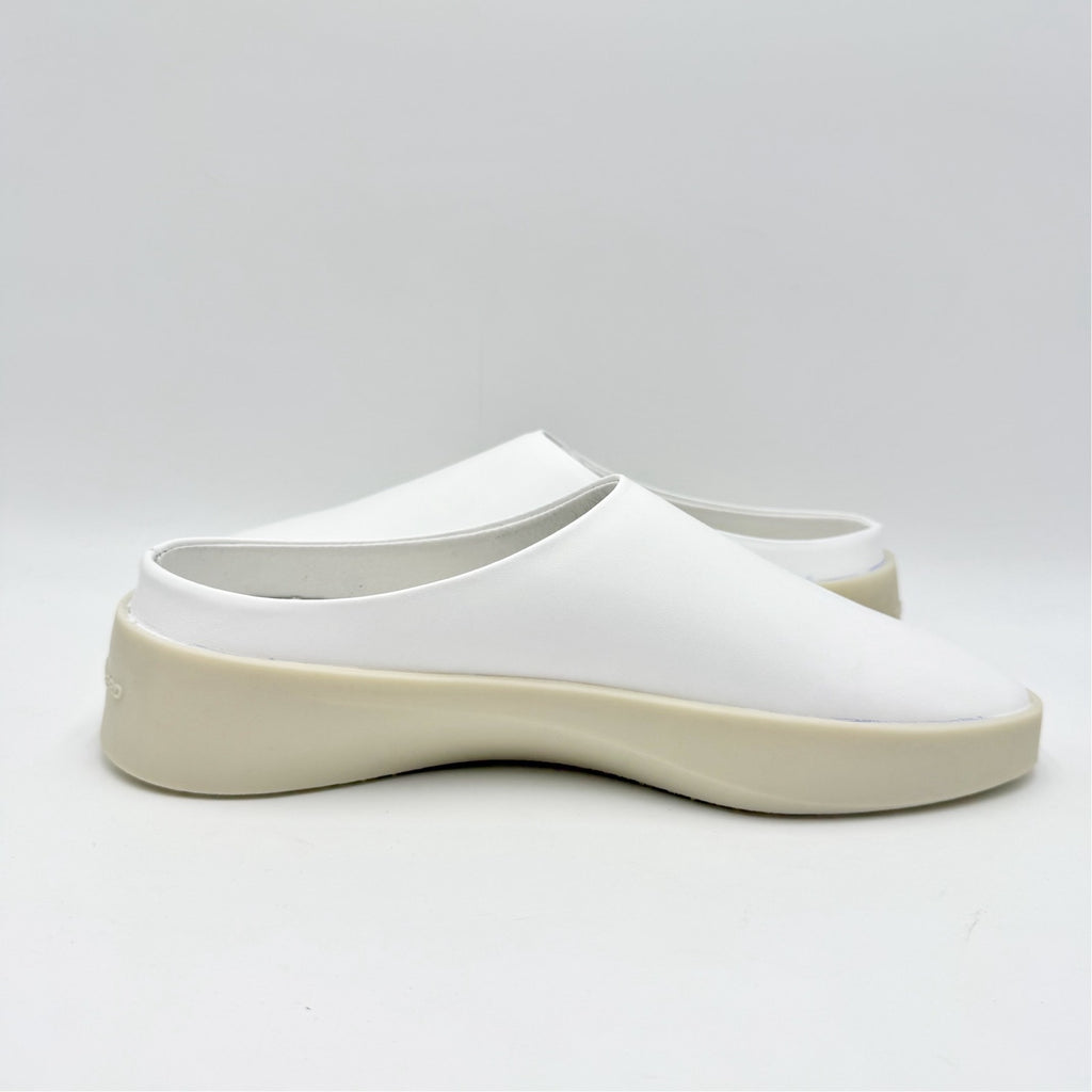 Wolf & Shepherd Cruise Mule Slip On Shoes Mens 5.5 Womens 7 White Leather NIB