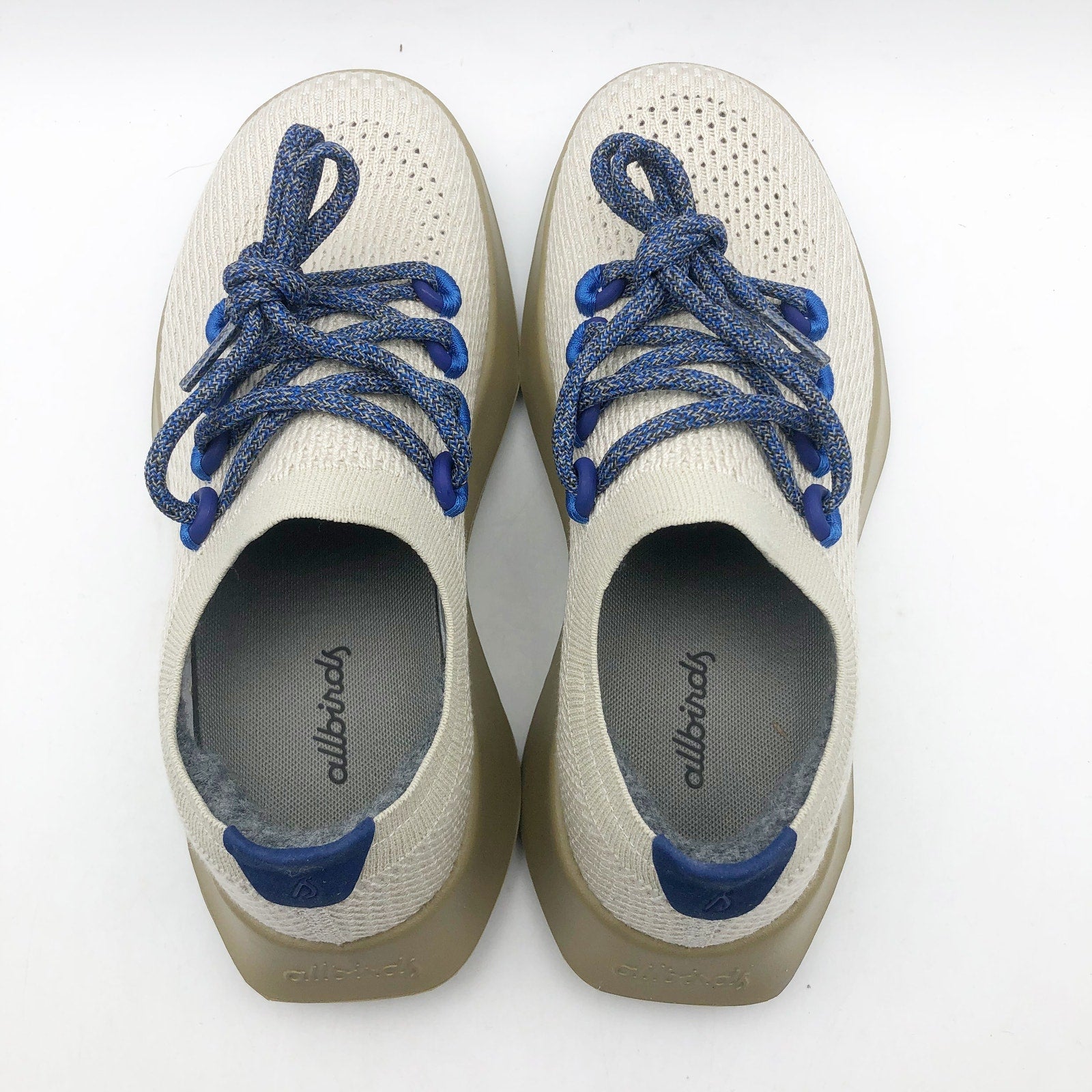 AllBirds Womens Tree Dasher 1 Casual Sneakers Size 5.5 Seek Beige Blue NIB