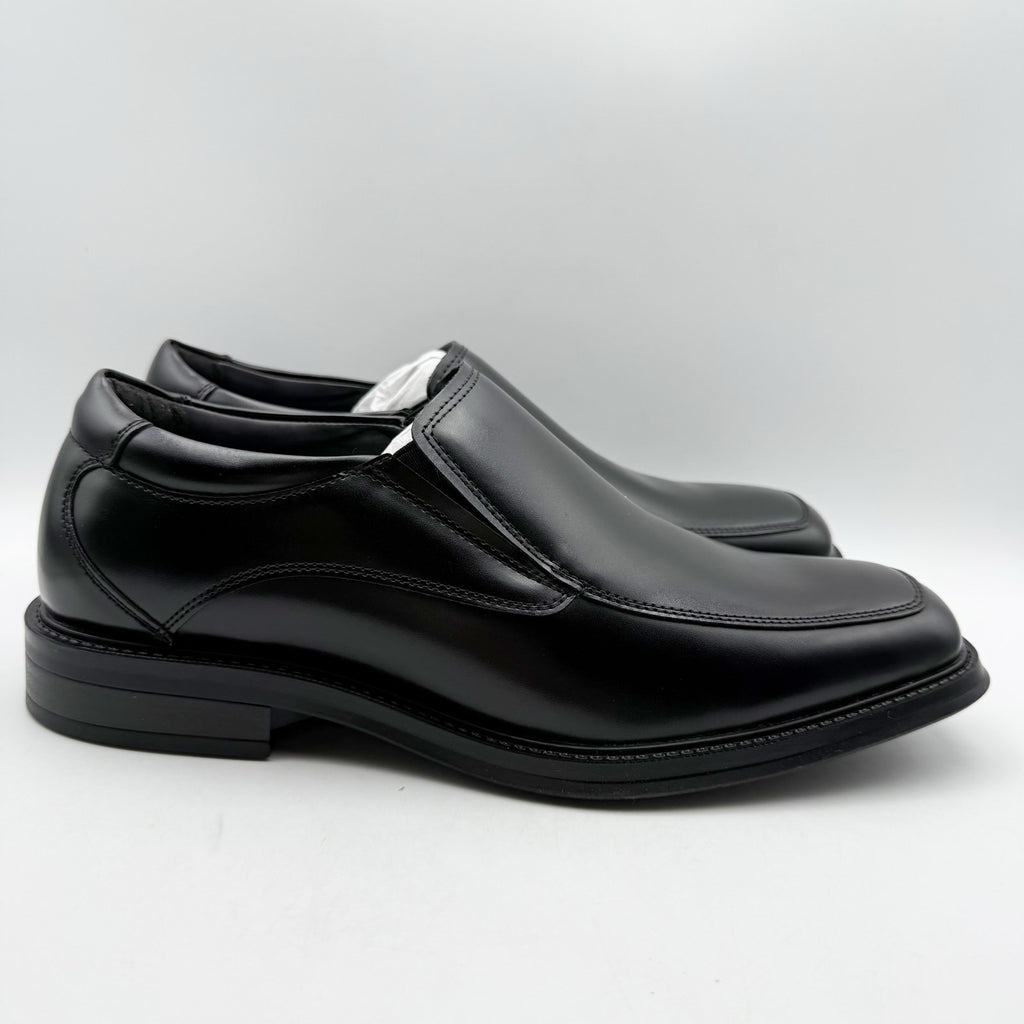 Dockers Mens Lawton Loafers US 11.5 Wide EU 45 Black Leather Slip On NIB
