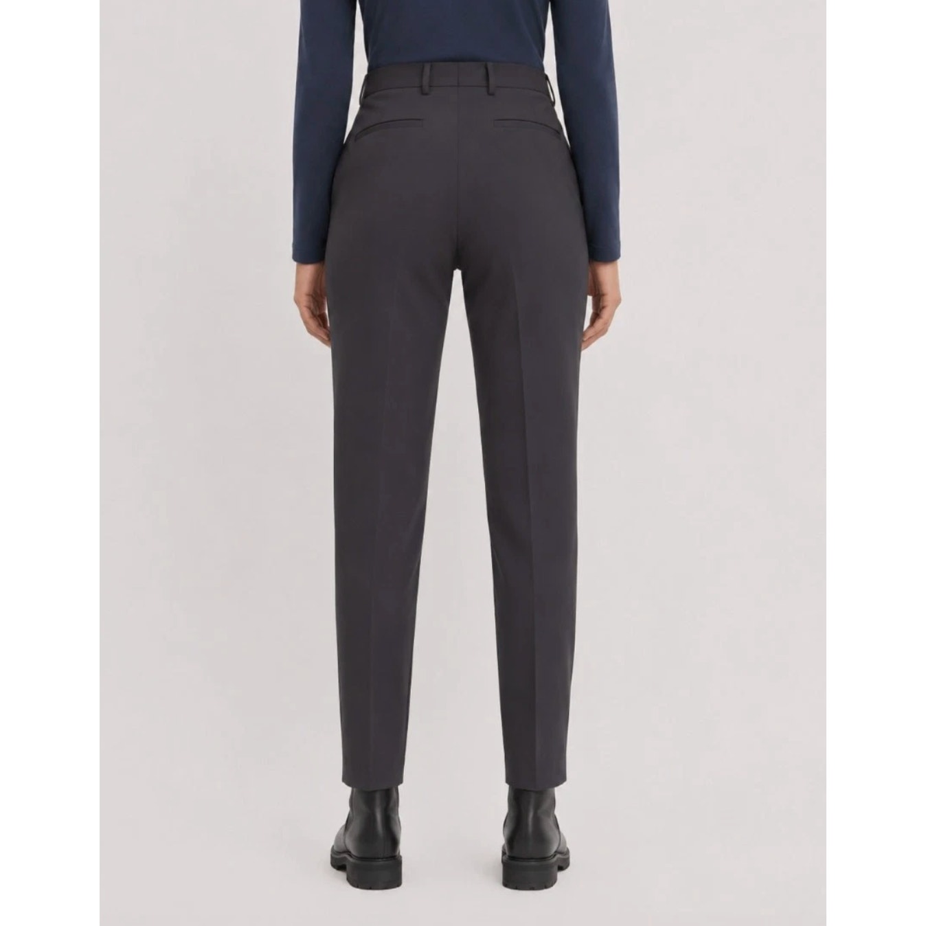 EVERLANE Men's The Italian Wool Trouser Pants 30x30 Dark Grey Flat Front NWT