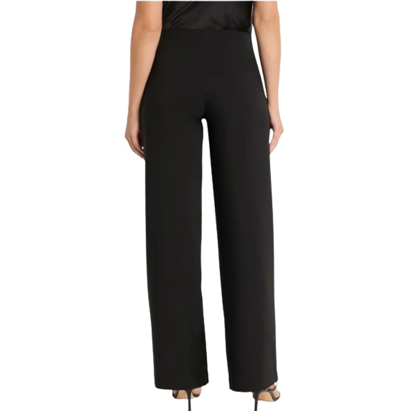 NIC + ZOE Women's Lenox Wide Leg Dress Pants Large US 12-14 Black Stretch NWT