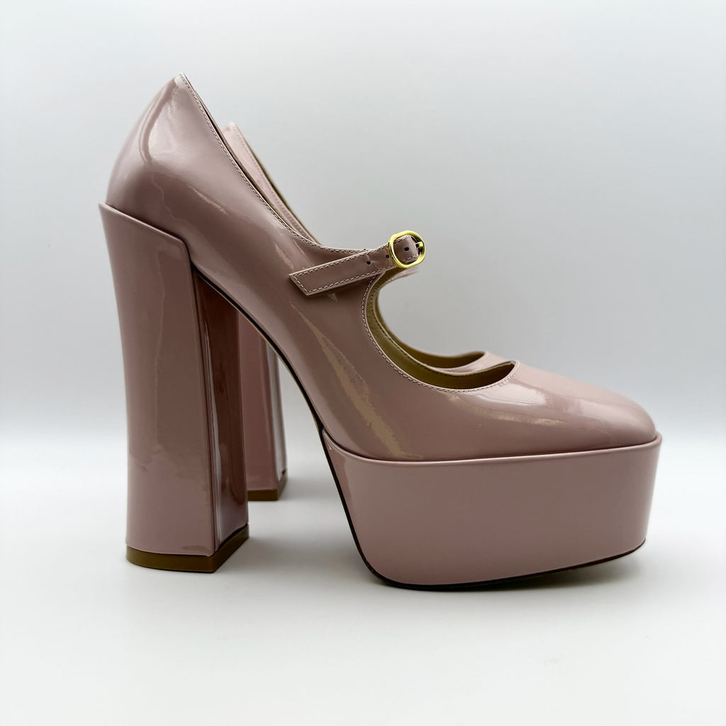 Stuart Weitzman Womens Skyhigh 145 Mary Jane Platform Pump US 9.5 Pink NWOB