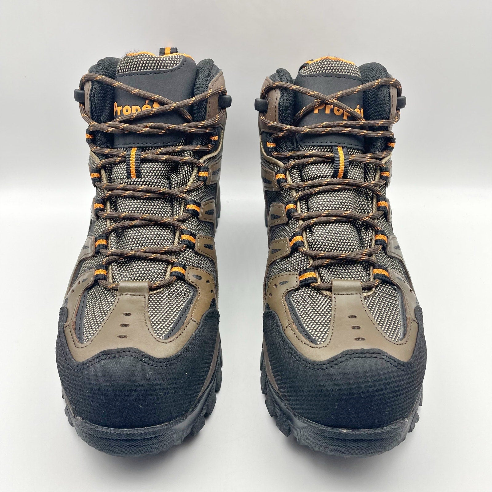 Propet Mens Sentry Work Boots US 8 XX (5E) Brown Composite Toe Waterproof NWOB