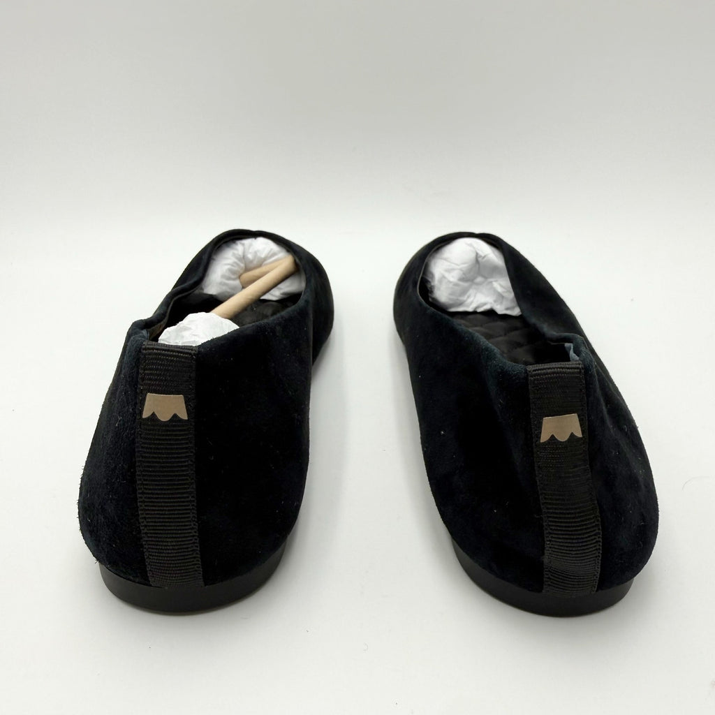 Birdies Womens The Goldfinch 15 Ballet Flat Size 7 Black Suede Pointed Toe NWOB