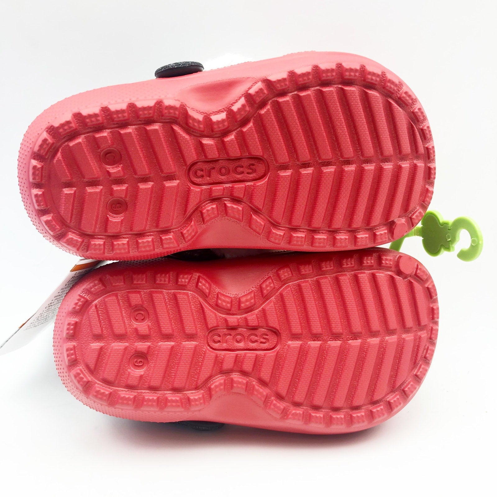 Crocs Little Kids Santa Classic Clogs Size C 9 Festive Red White Black NWT