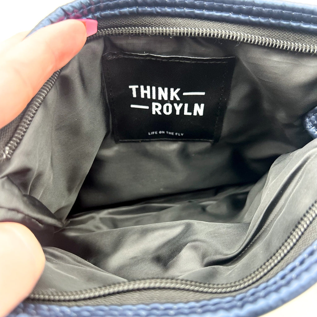 THINK ROYLN Downtown Crosswalk Crossbody Bag Blue Pearl Indigo One Size NWT