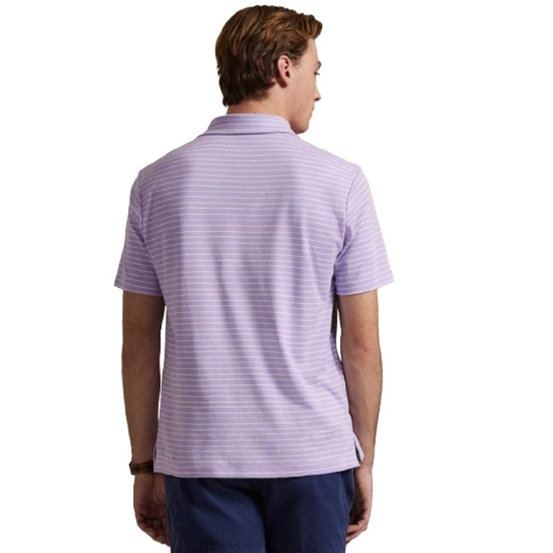 POLO RALPH LAUREN Classic-Fit Polo Shirt XXL Purple White Stripe Soft Cotton NWT