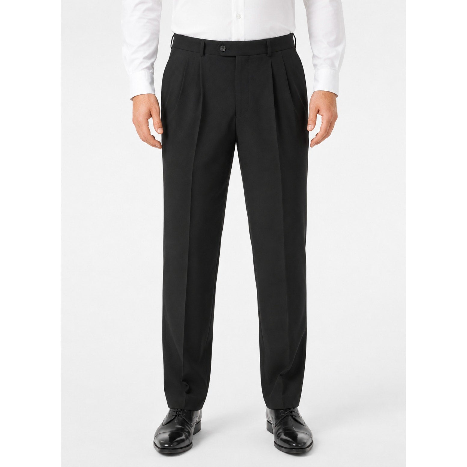 OPPOSUITS Mens Tuxedo Dress Pants 38 x 34 Black Pleated Slim Straight Leg NWOT