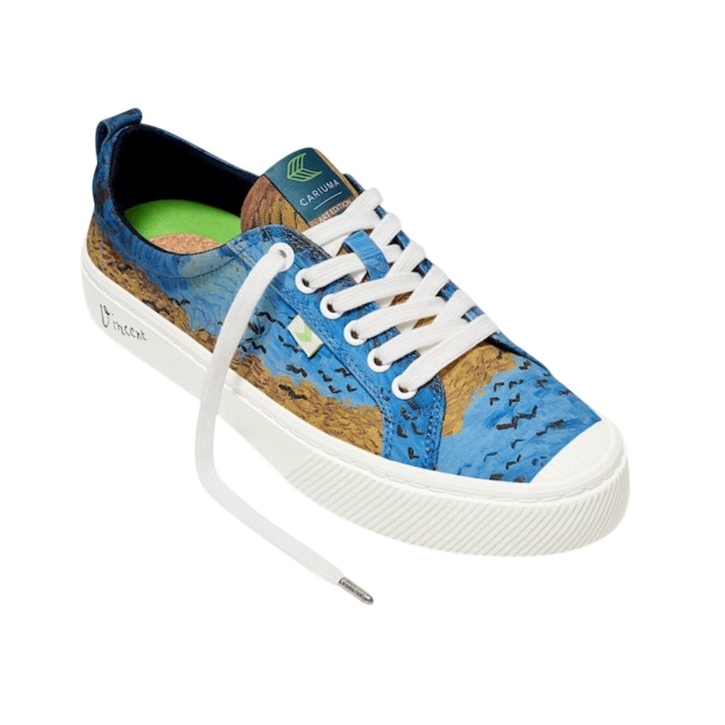 Cariuma X Van Gogh Men's VGM OCA Low Sneaker US 13 Blue Wheatfield Canvas NIB