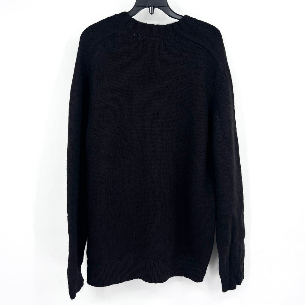 EVERLANE Men's The Cloud Crewneck Sweater Large Black Merino Wool Alpaca NWT