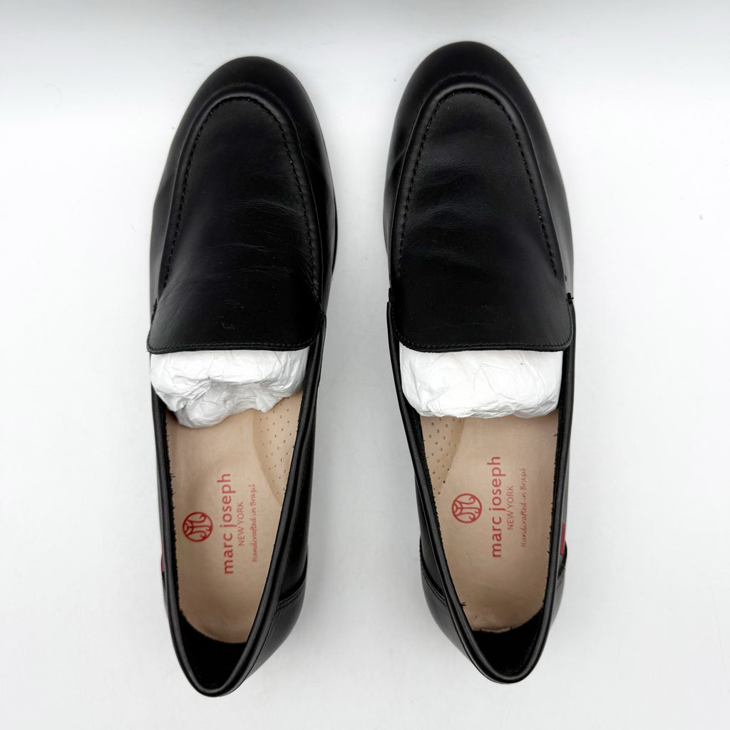 Marc Joseph New York Womens Madison Ave Loafers US 9 M Black Leather NWOB
