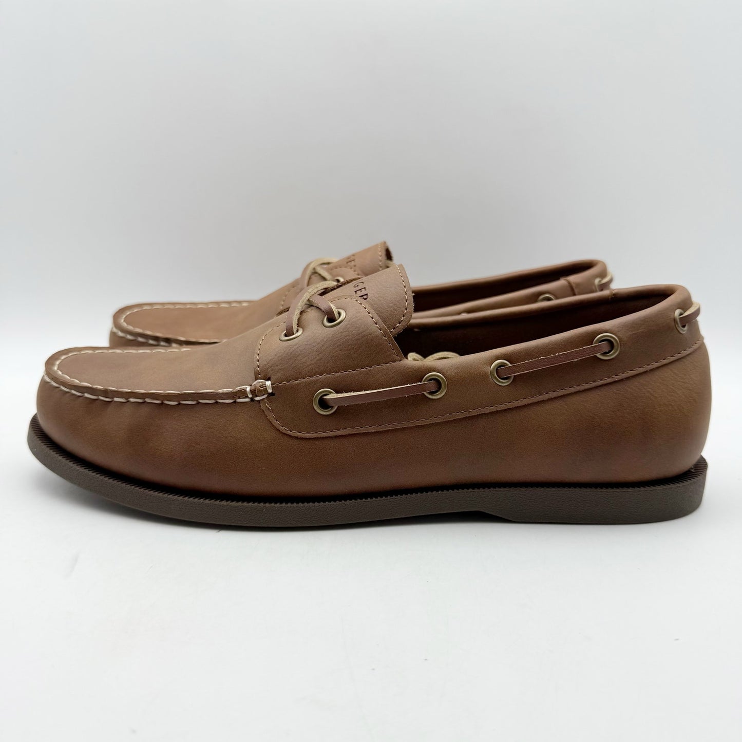 Tommy Hilfiger Men Brazen Two Eye Moc Toe Boat Shoe US 9 EU 42 Brown NIB