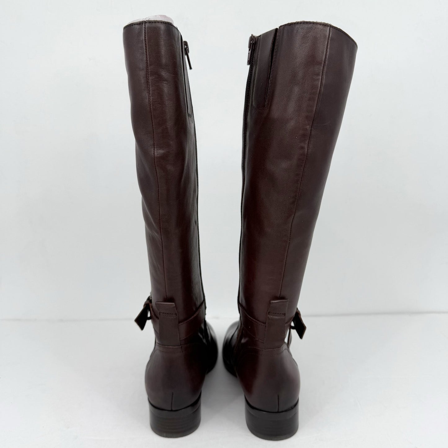 Naturalizer Womens Rena Knee High Boots US 8 M EU 38.5 Brown Leather NWOB