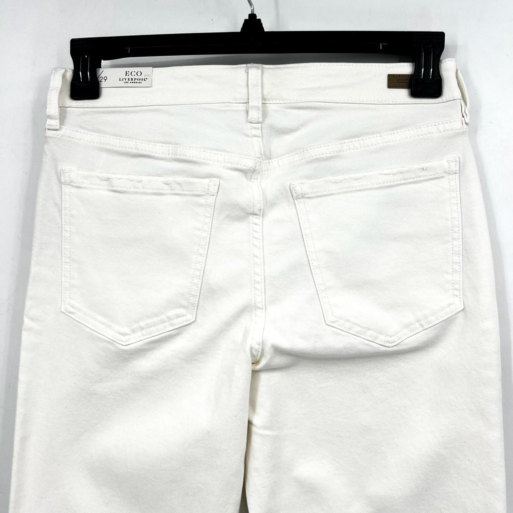 LIVERPOOL Liv Non-Skinny Skinny Jeans in Bone White Size 8/29 Stretch Denim NWT