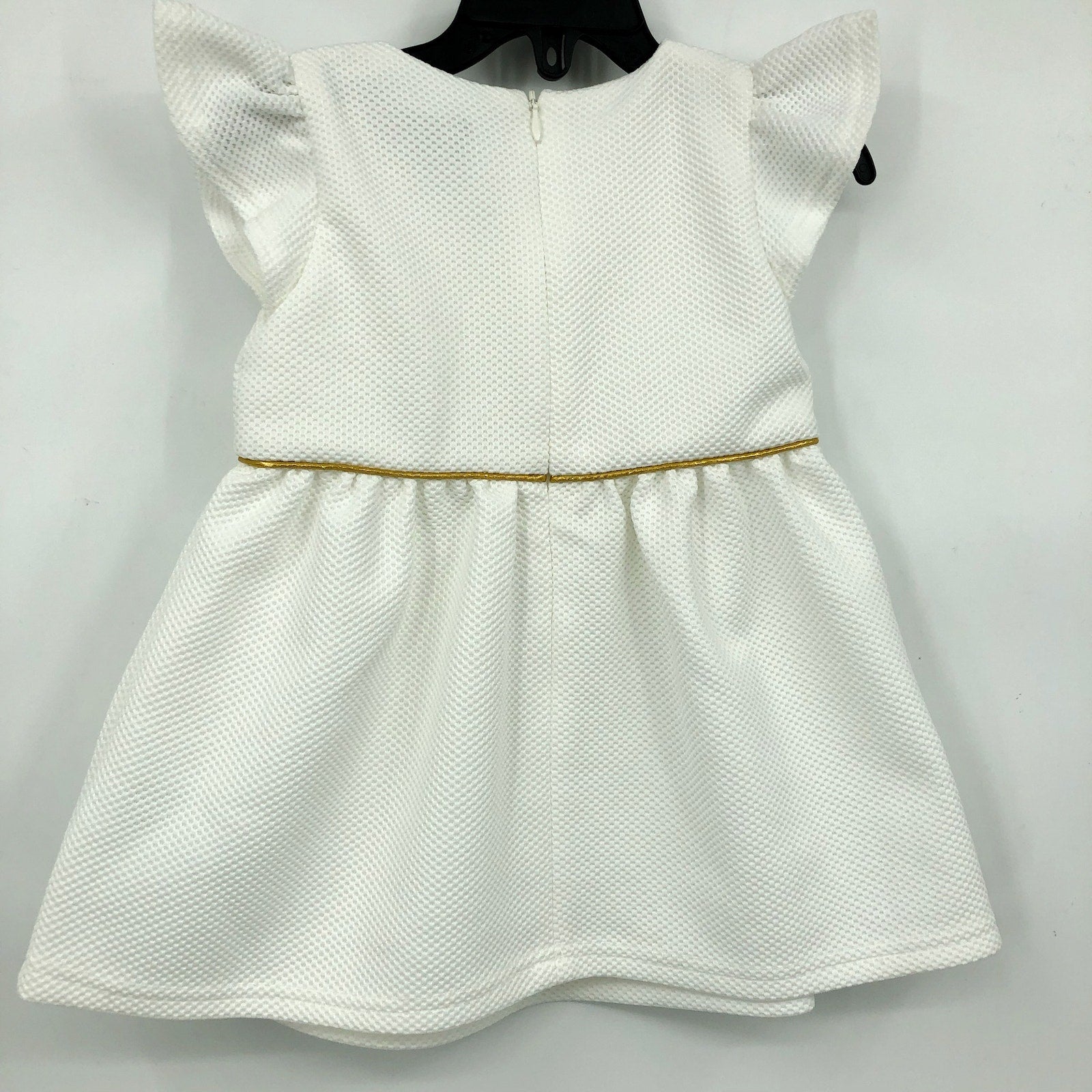 BARDOT Toddler Girls Waffle-Knit Mini Dress 24 Months Gardenia White NWT