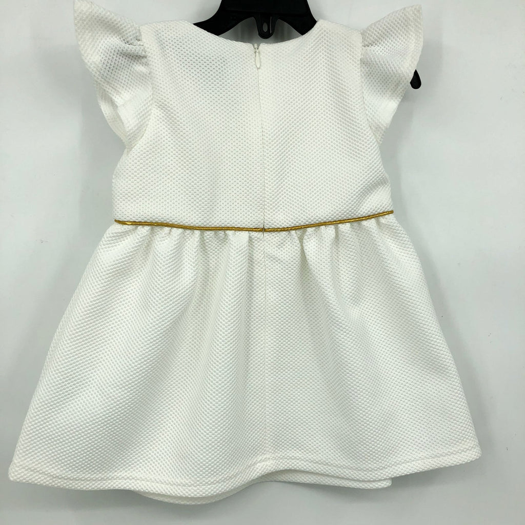 BARDOT Toddler Girls Waffle-Knit Mini Dress 24 Months Gardenia White NWT