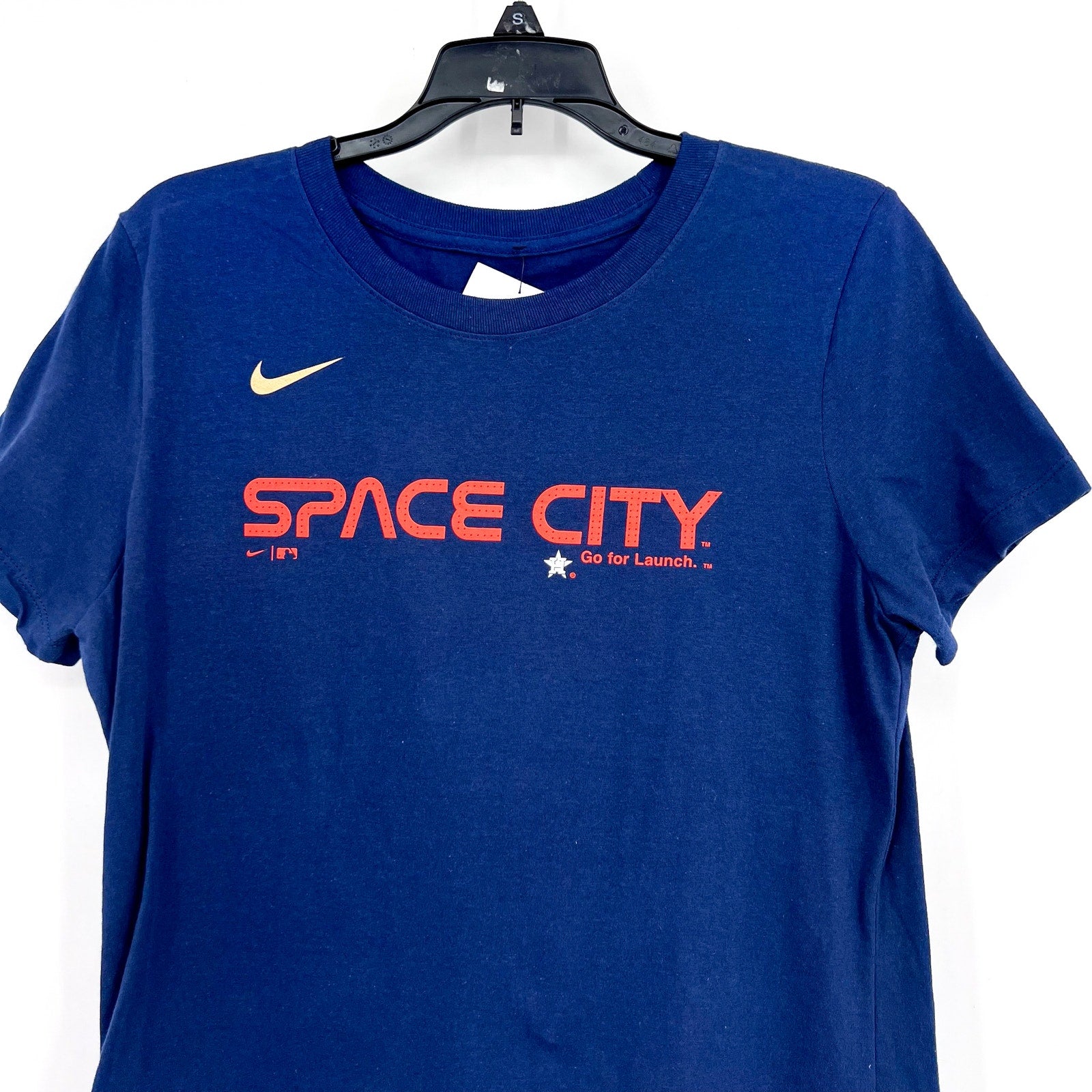 NIKE Women's Houston Astros Space City Connect T-Shirt Medium Navy Blue NWT