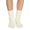 EBERJEY Women's Cozy Slouchy Socks One Size Ivory Short Crew Length NWT