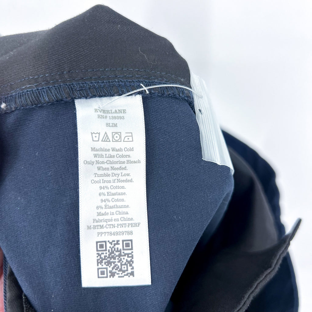 EVERLANE Men's Uniform Performance Chino 35x30 Navy Blue Slim Fit Pants NWT