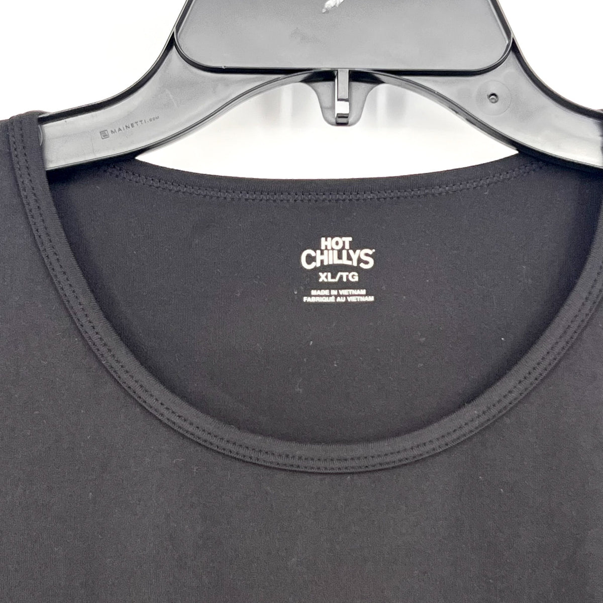 HOT CHILLYS Women's Clima-Tek Crewneck Top XL Black Long Sleeve Base Layer NWT